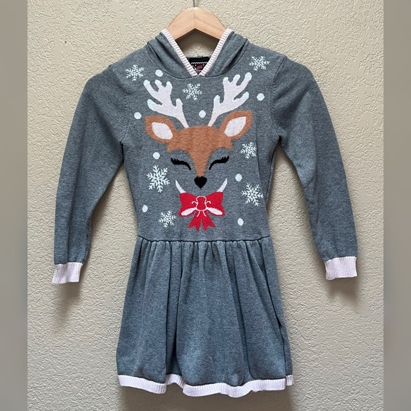 Well Worn Other - Well Worn Reindeer Holiday Theme Dress Girl Size- M 7/8